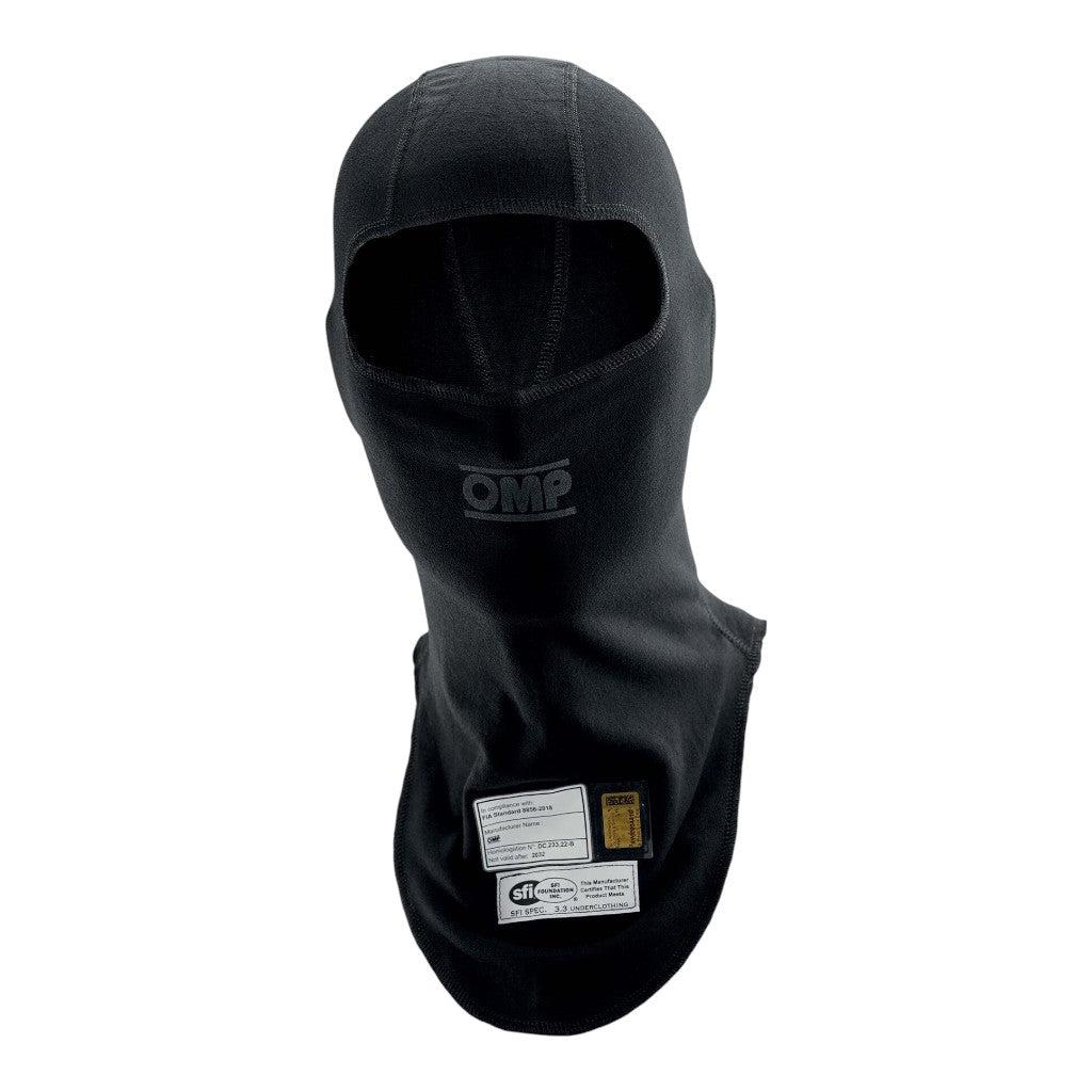OMP IE0-0791-A01-071-SM Balaclava One Evo, FIA 8856-2018, Black, Size S / M Photo-0