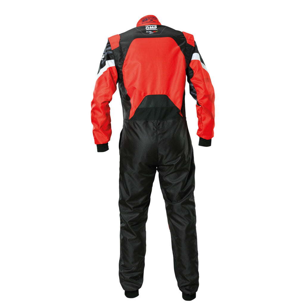 OMP KA0-1733-A01-073-62 Karting Suit KS-3X Art, FIA 8877-2022, Black / Red, Size 62 Photo-1