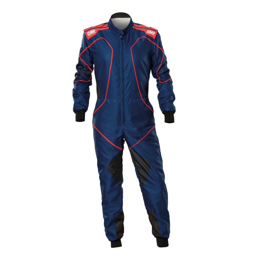 OMP KA0-1733-A02-048-46 Karting Suit KS-3X Art Style2, FIA 8877-2022 Blue / Red, Size 46 Photo-0