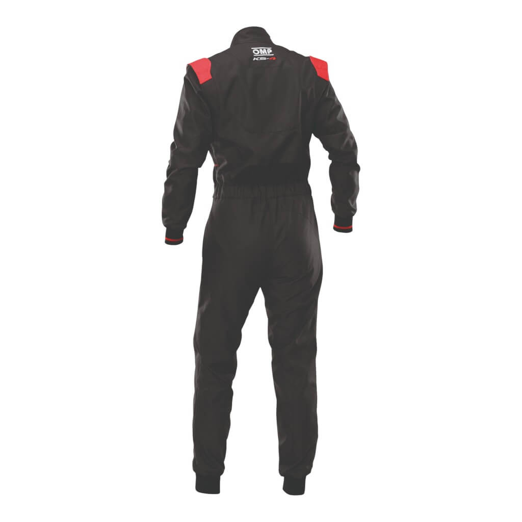 OMP KA0-1735-AK1-073-150 Child Kart Suit KS-4 MY2026, Black/Red, Size 150 Photo-1