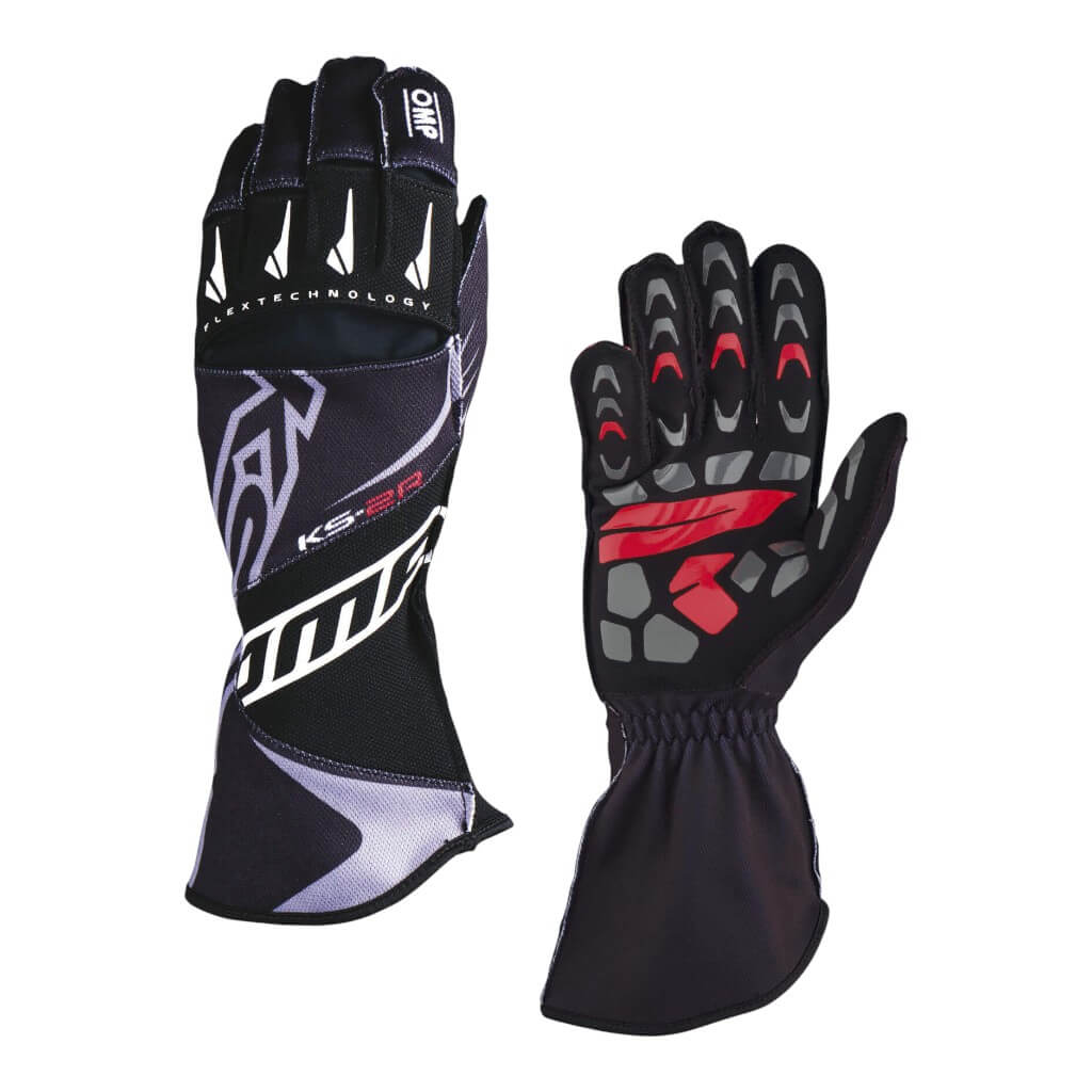 OMP KB0-2749-A01-071-M Karting Gloves KS-2R MY2022, Black, Size M Photo-0