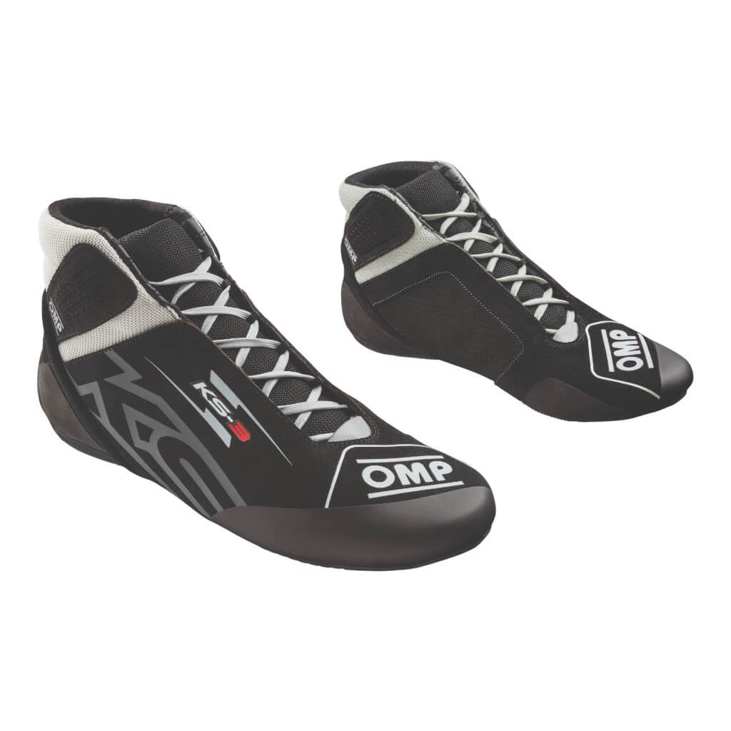 OMP KC0-0840-A01-171-41 Kart Shoes KS-3 MY2026, Black/Silver, Size 41 Photo-0