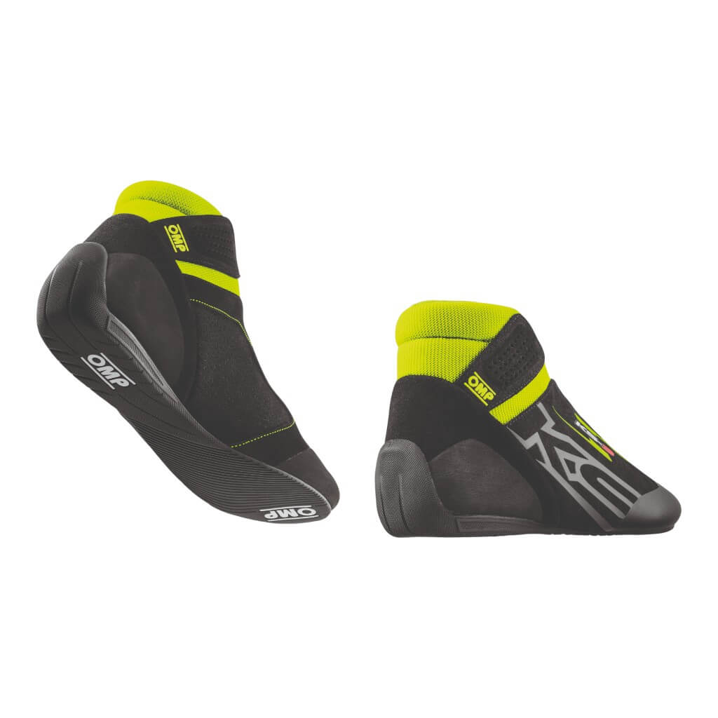 OMP KC0-0840-A01-178-39 Kart Shoes KS-3 MY2026, Black/Fluo Yellow, Size 39 Photo-1