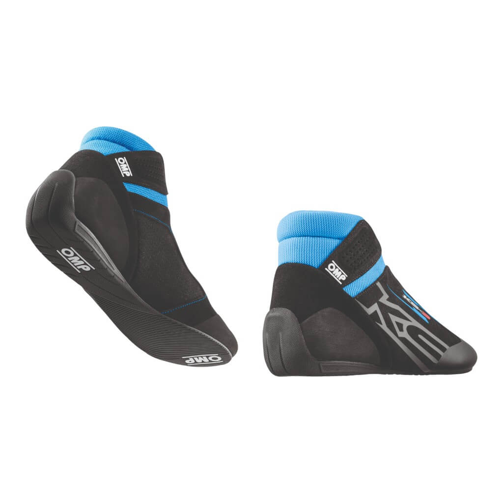 OMP KC0-0840-A01-275-39 Kart Shoes KS-3 MY2026, Black/Cyan, Size 39 Photo-1