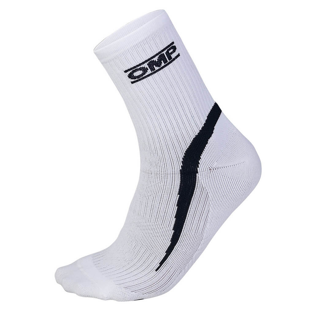 OMP KE0-3019-A01-020-L Karting Socks KS, White, Size L Photo-0