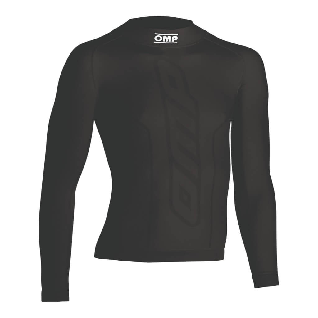 OMP KE0-3029-A01-071-XSS Karting Underwear Long Sleveed Shirt KS Top Long, Black, Size XS/S Photo-0