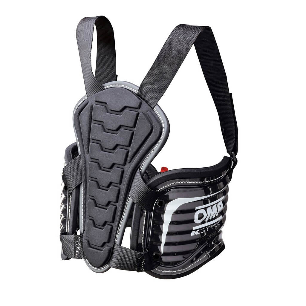 OMP KK0-0048-A01-071-ML Karting Rib Protection, Black, Size M/L Photo-0
