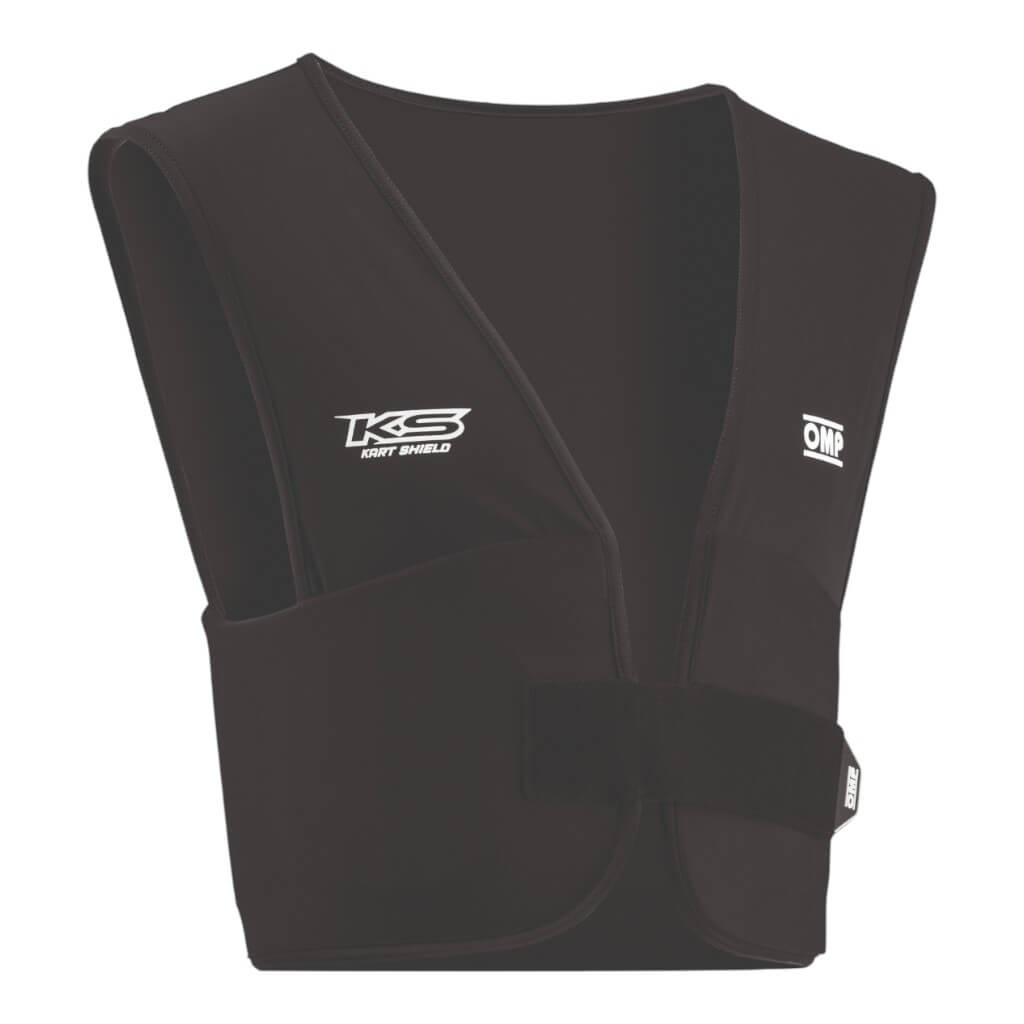 OMP KK0-4012-071-L Kart Rib Vest, Black, Size L Photo-0