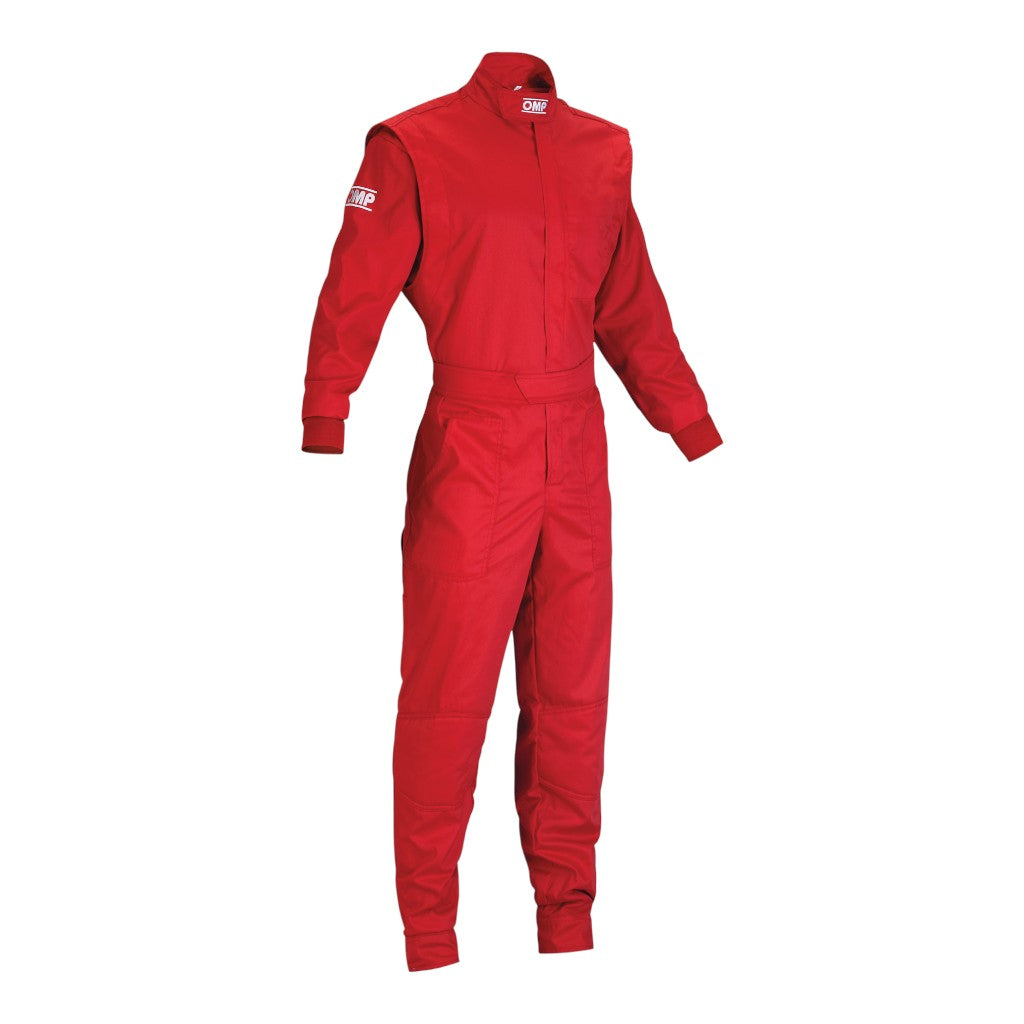 OMP NB0-1579-AK1-061-130 Mechanic Suit Summer (for Kids), Red, Size 130 Photo-0