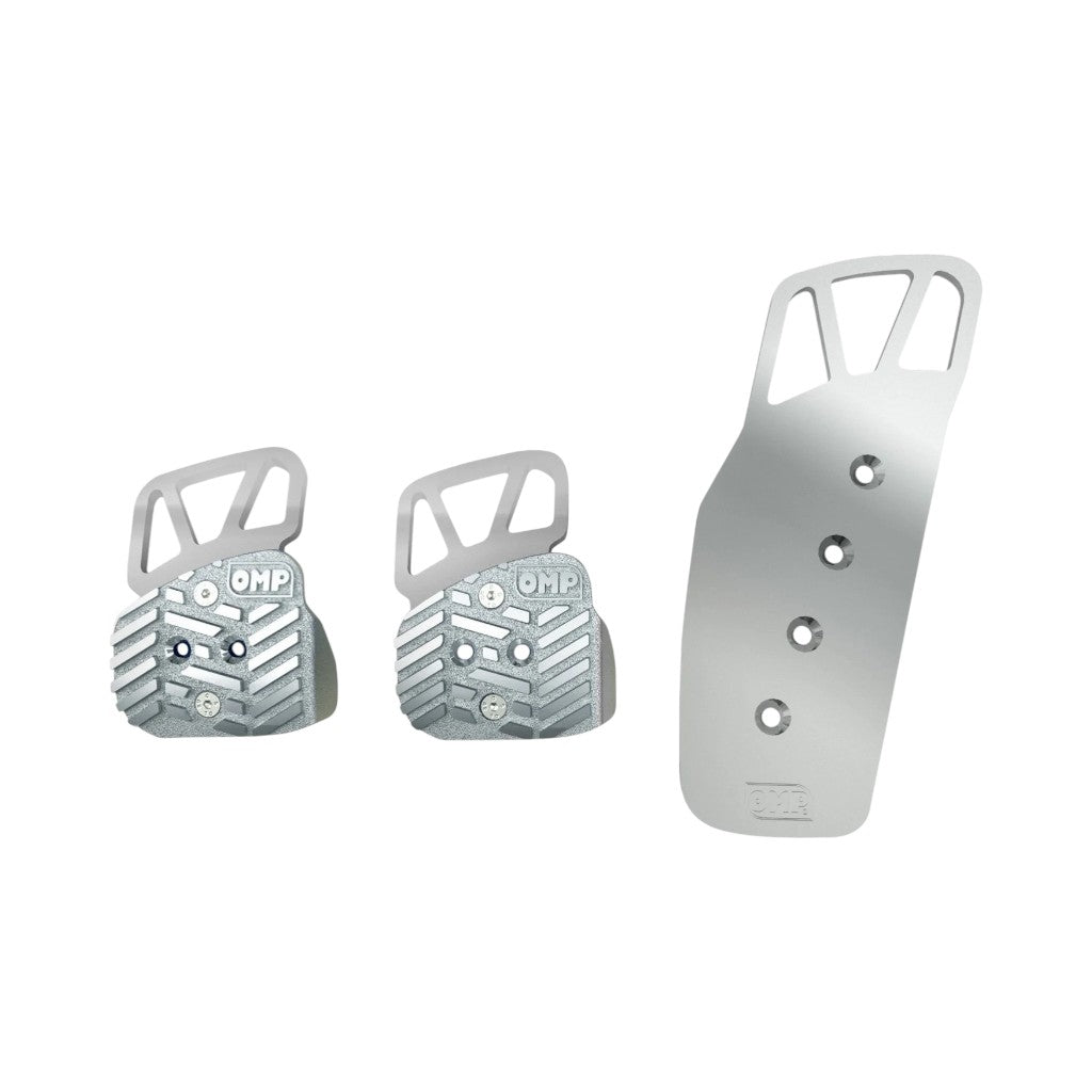 OMP OA0-1069-003 3 Pedal Set, Anodized Aluminium, Silver Photo-0