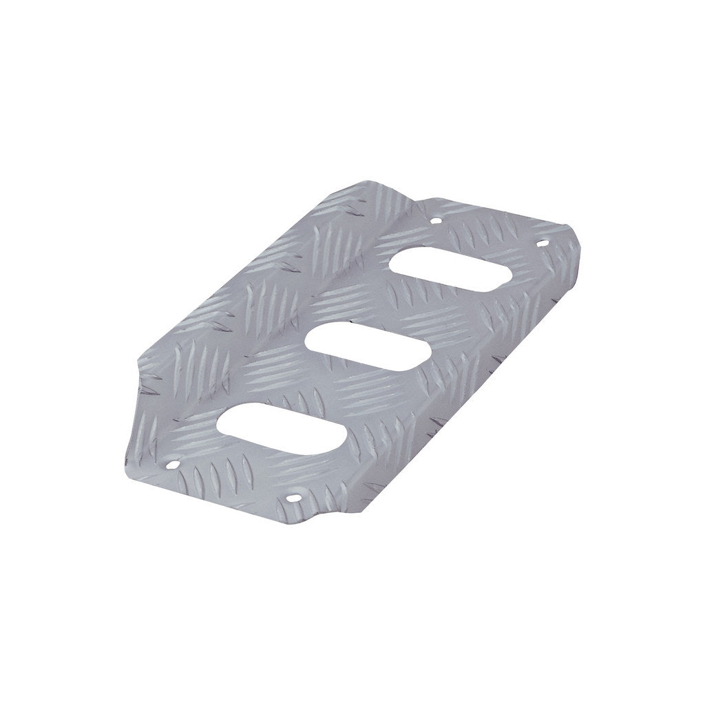 OMP OA0-2070-003 Driver Left Footrest, Silver Photo-0