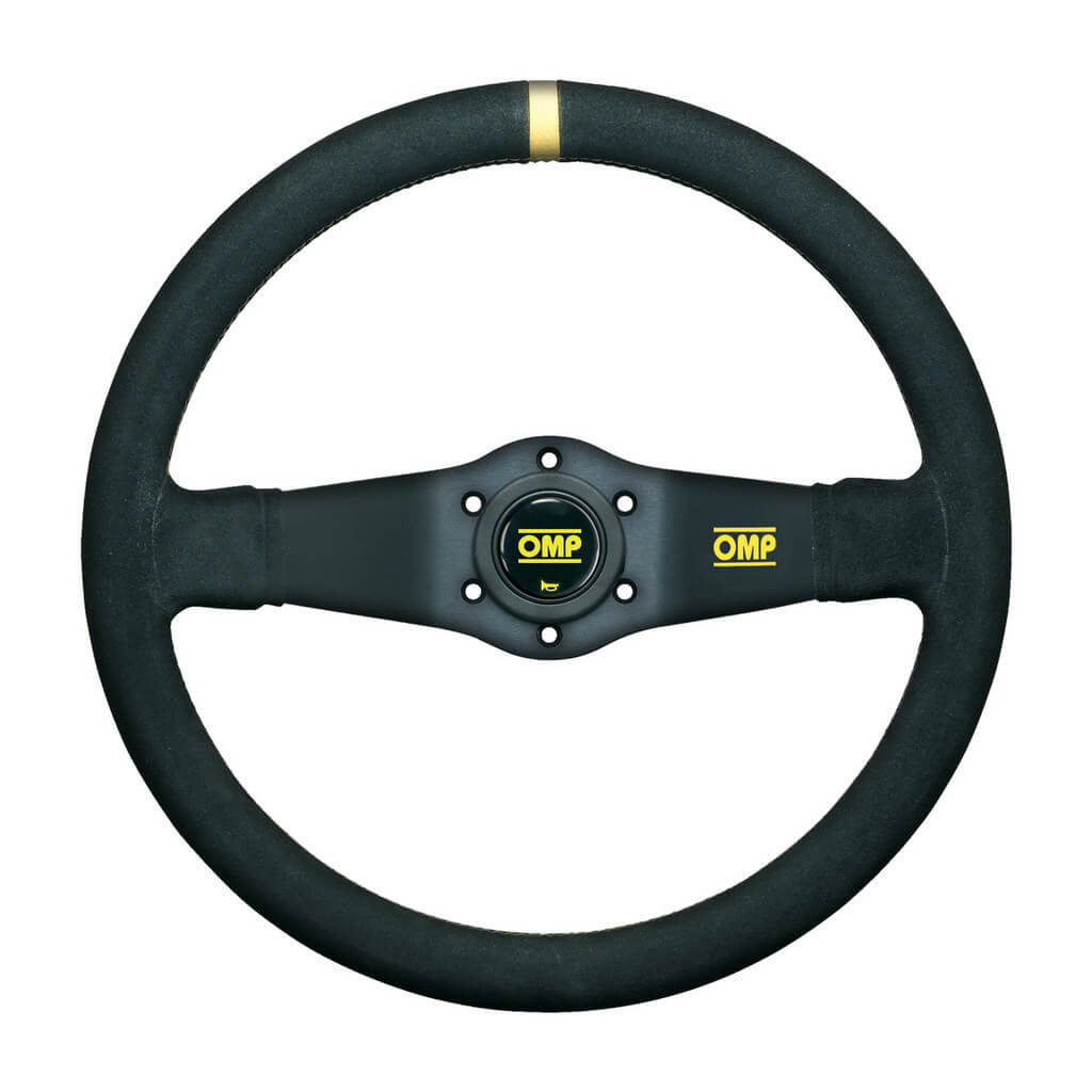 OMP OD0-1951-071 Steering Wheel Rally 350mm, Black Leather Photo-0