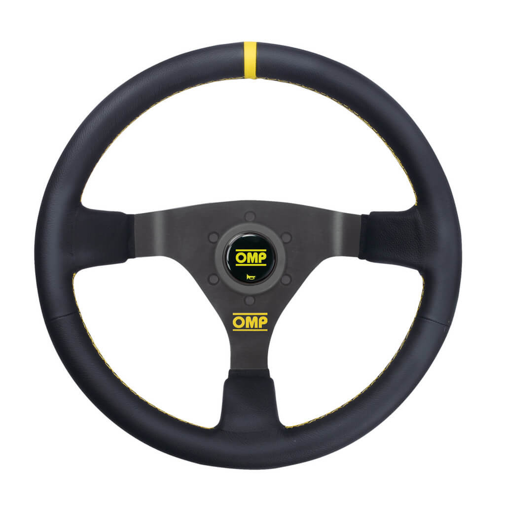 OMP OD0-1980-071 Steering Wheel WRC 350mm, Black Leather Photo-0
