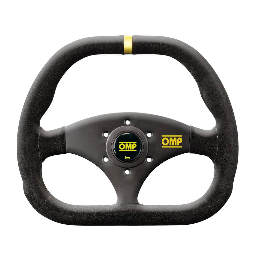 OMP OD0-1985-071 Steering Wheel Kubic 310 x 265mm, Black Suede Photo-0