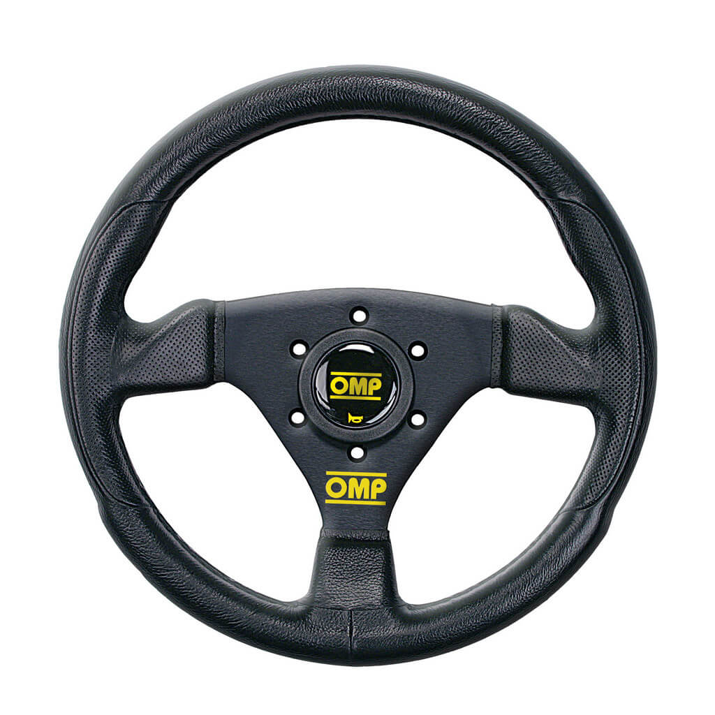 OMP OD0-1989-071 Steering Wheel Trecento Uno 300mm, Black Leather Photo-0