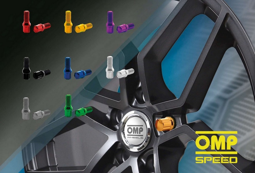 OMP OMPS09951209 Wheel Bolt M12x1.25 Hex: 17/19 L: 27mm Yellow 20+1/BOX Photo-1