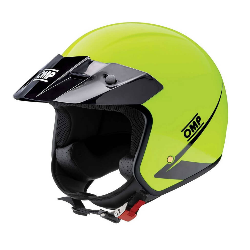 OMP SC0-0617-A01-099-S Open-Face Karting Helmet Star MY2024, Fluo Yellow, Size S Photo-0