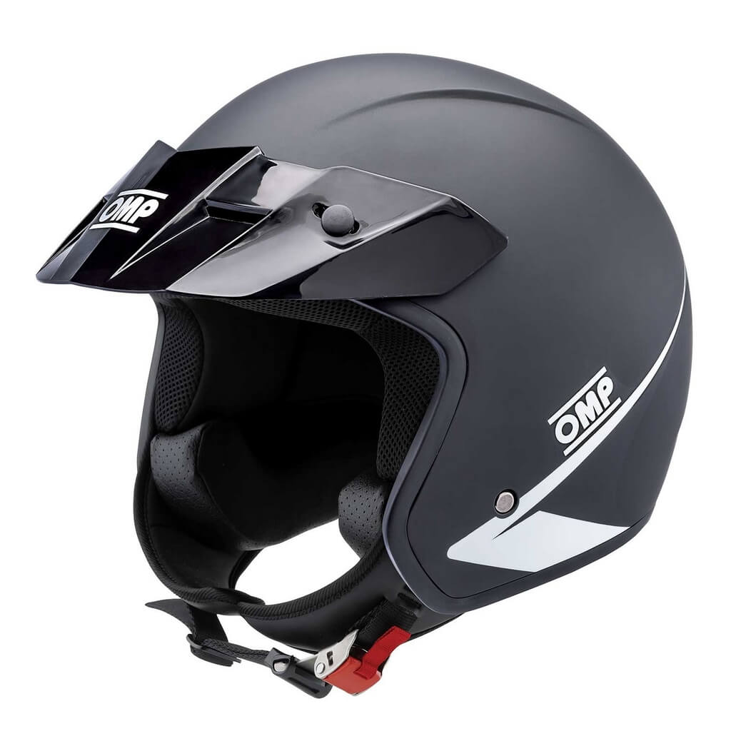 OMP SC0-0617-A01-170-L Open-Face Karting Helmet Star MY2024, Matt Black, Size L Photo-0