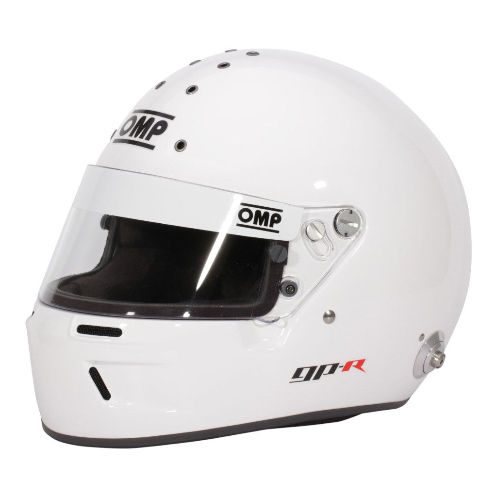 OMP SC0-0799-B01-020-S Full-Face Racing Helmet GP-R, FIA 8859-2015, White, Size S Photo-0