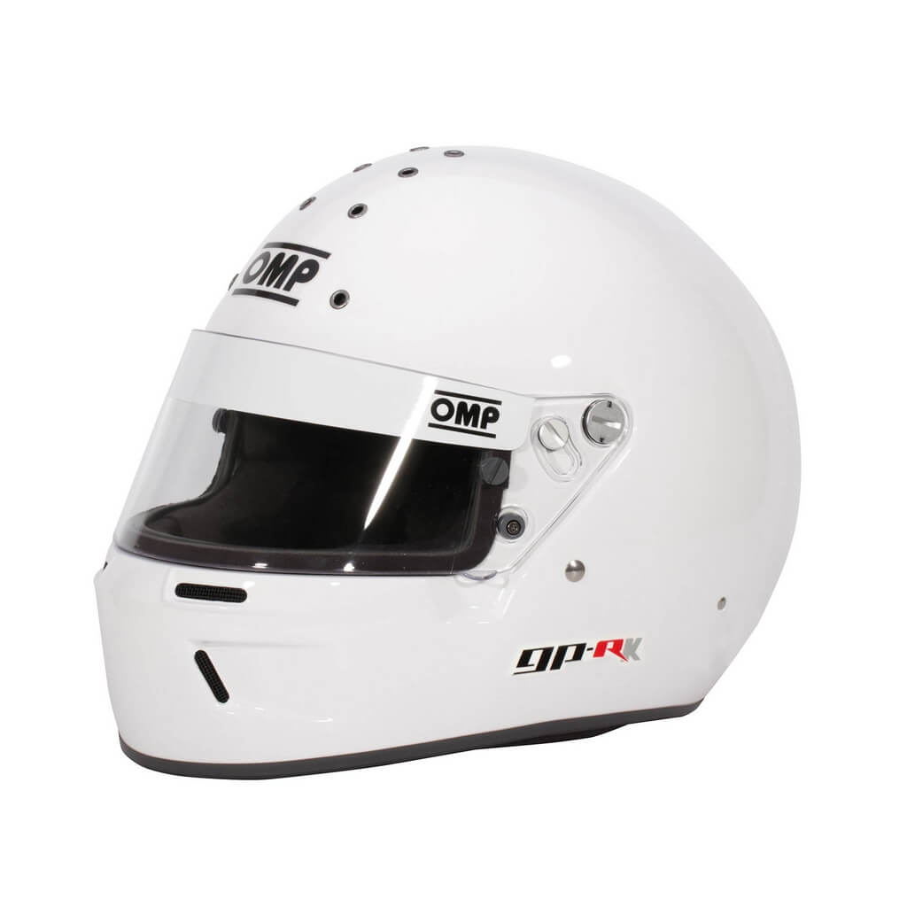 OMP SC0-0799-B02-020-S Full-Face Karting Helmet GP-R Snell-K 2020, White, Size S Photo-0