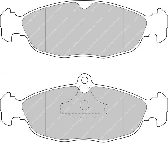 FERODO FDS732 Front Brake Pads DS Performance for OPEL Astra F / Corsa B / Vectra A Photo-0