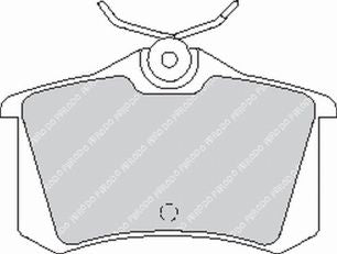 FERODO FCP726H Rear Brake Pads DS2500 for LANCIA Delta Evoluzione Photo-0
