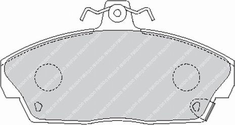 FERODO FCP613H Front Brake Pads DS2500 for HONDA Civic V Photo-0