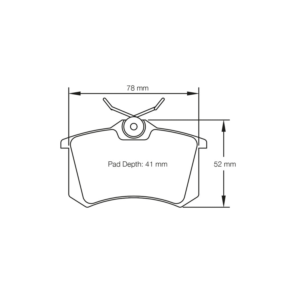 PAGID 1158-RSL19 Rear Brake Pads for VW Golf GTI (Mk3) / AUDI RS4 (B5) Photo-1