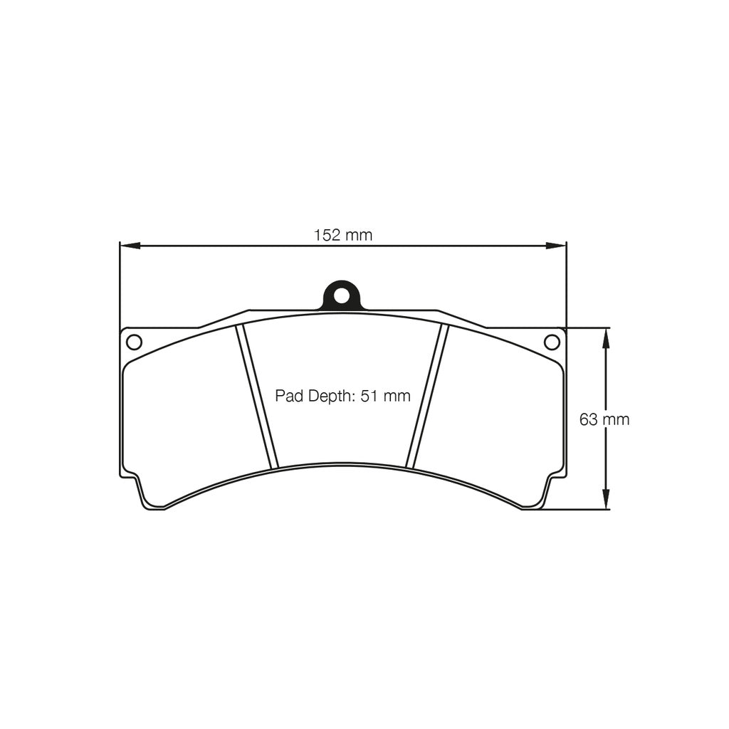 PAGID 1538-RSL29 Brake Pads for Caliper AP Racinng CP9668 / Front BMW M3 (E92) GT4 Race Version Photo-1
