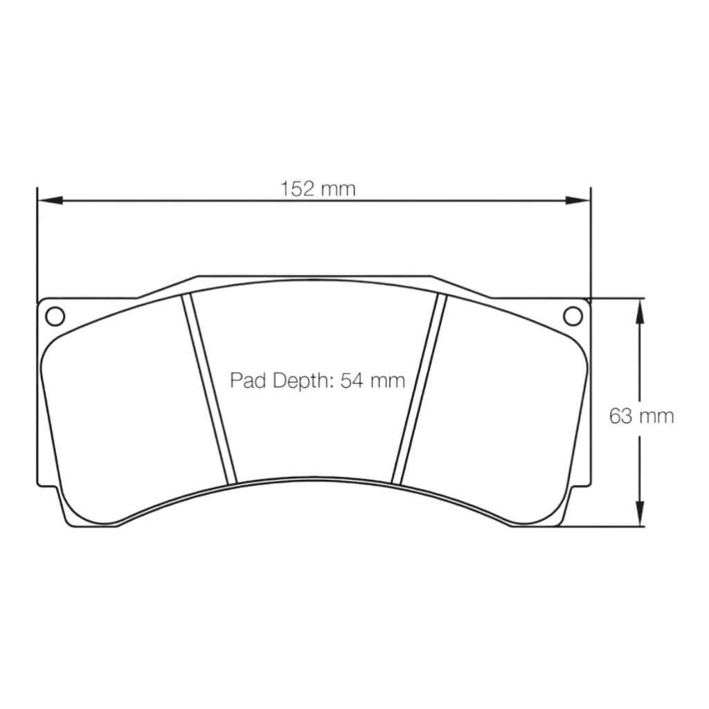 PAGID 1539-RSL29 Front Brake Pads for BMW M2 CS Racing / VW Golf GTI TCR / MCLAREN 570S GT4 Photo-1