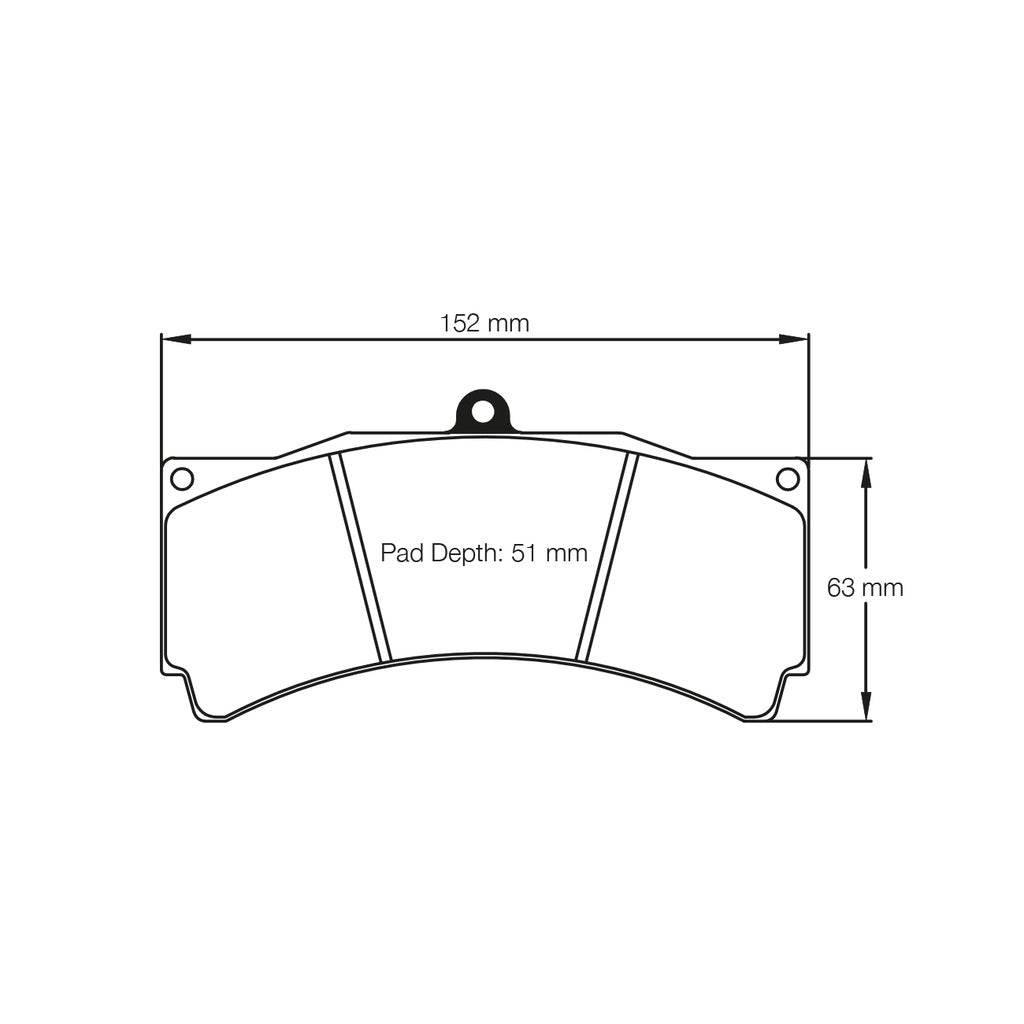 PAGID 1903-RSL29 Brake Pads for AP Racing CP5070 D50 / CP3894 D51 Alcon TA6. CAR89, CAR11 / StopTech ST60 Photo-1