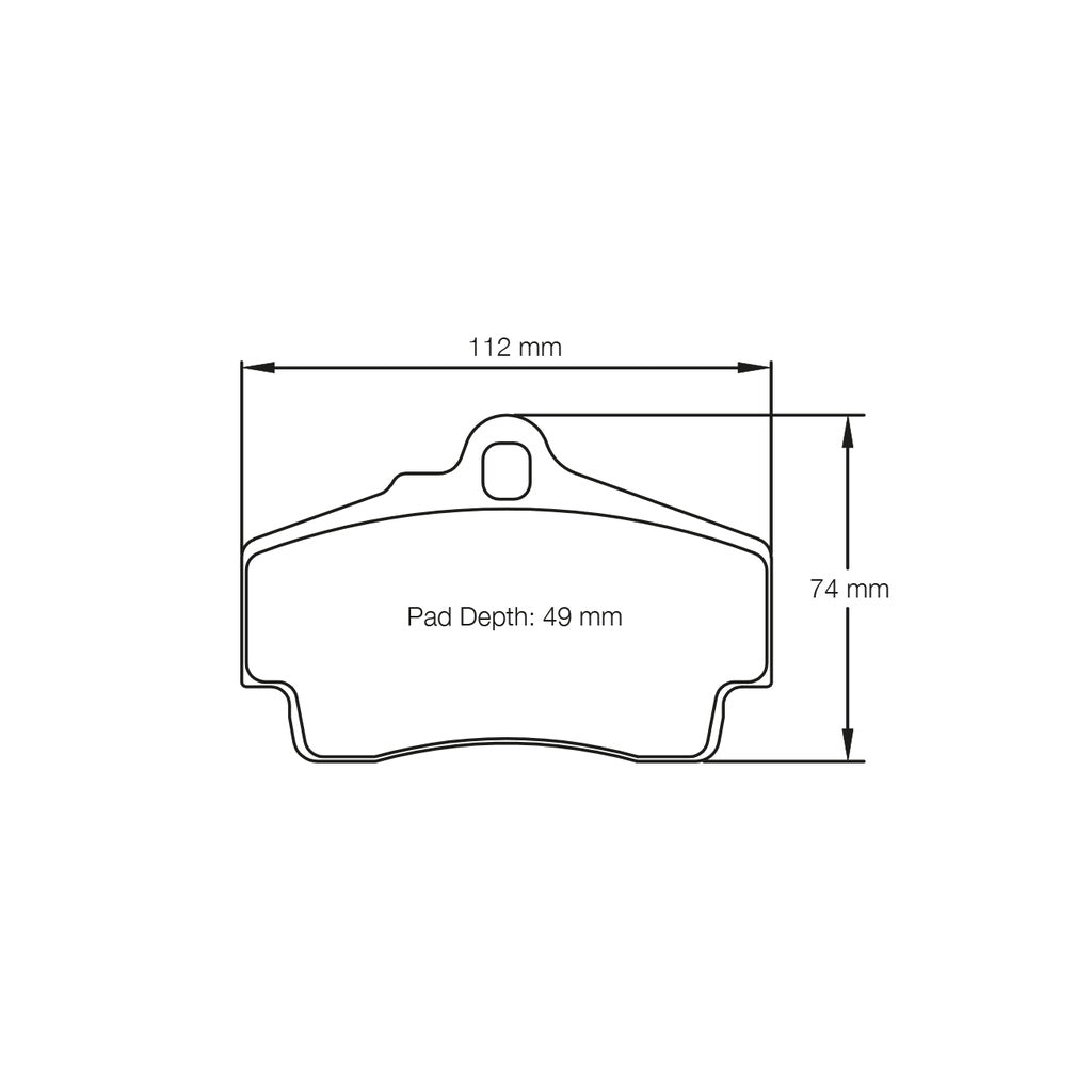 PAGID 2406-RSL1 Rear Brake Pads for PORSCHE Cayman S / GTS (981) / Boxter S / GTS (981) Iron Brakes Photo-1