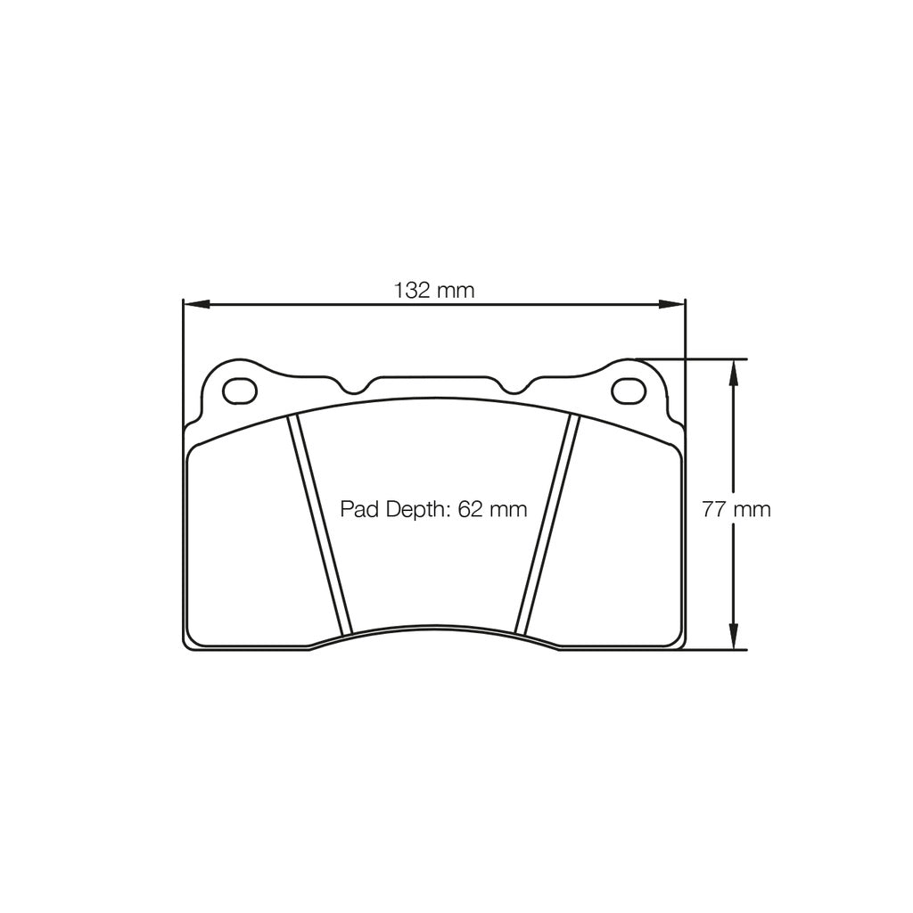 PAGID 2487-RSL29 Front Brake Pads for SUBARU STI / MITSUBISHI EVO X Photo-1