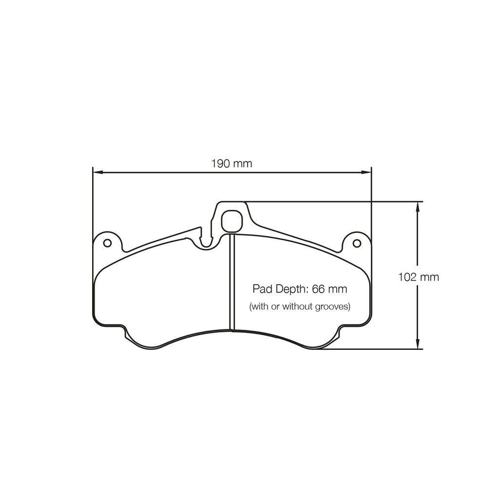 PAGID 2707-RSL29 Front Brake Pads for PORSCHE 997 GT3 / Turbo / GT2 Iron Brakes Photo-1