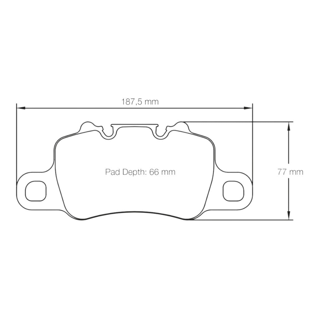 PAGID 4925-RSL1 Rear Brake Pads for PORSCHE 991 / 992 GT3 / GT3RS / GT2RS / Turbo / 981 / 982 / 718 Cayman GT4 / GT4RS Iron Brakes Photo-1