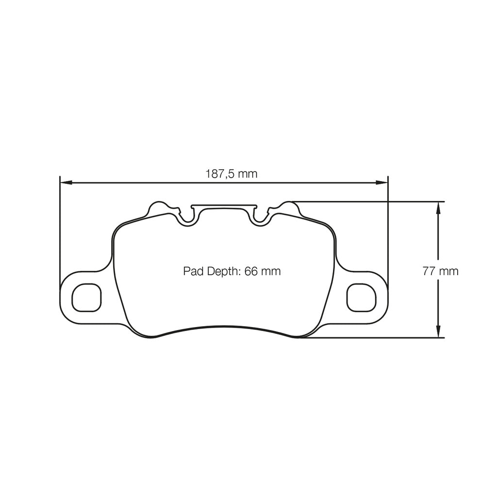 PAGID 4925-RSC1 Rear Brake Pads RSC1 for PORSCHE 911 Turbo / GT3 / Carrera 4S (992) / GT3 / GT3RS (991) Photo-1