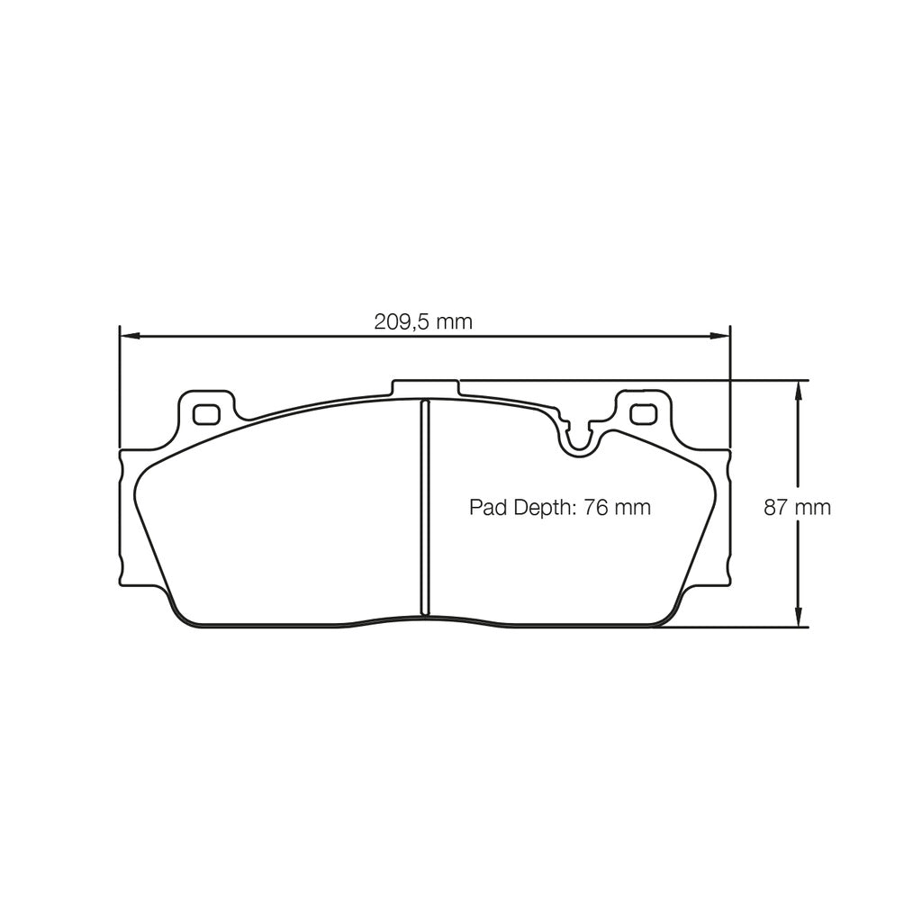 PAGID 4934-RSL29 Front Brake Pads for BMW M2 Competition (F87) / M5 (F10) / M6 (F13) Photo-1