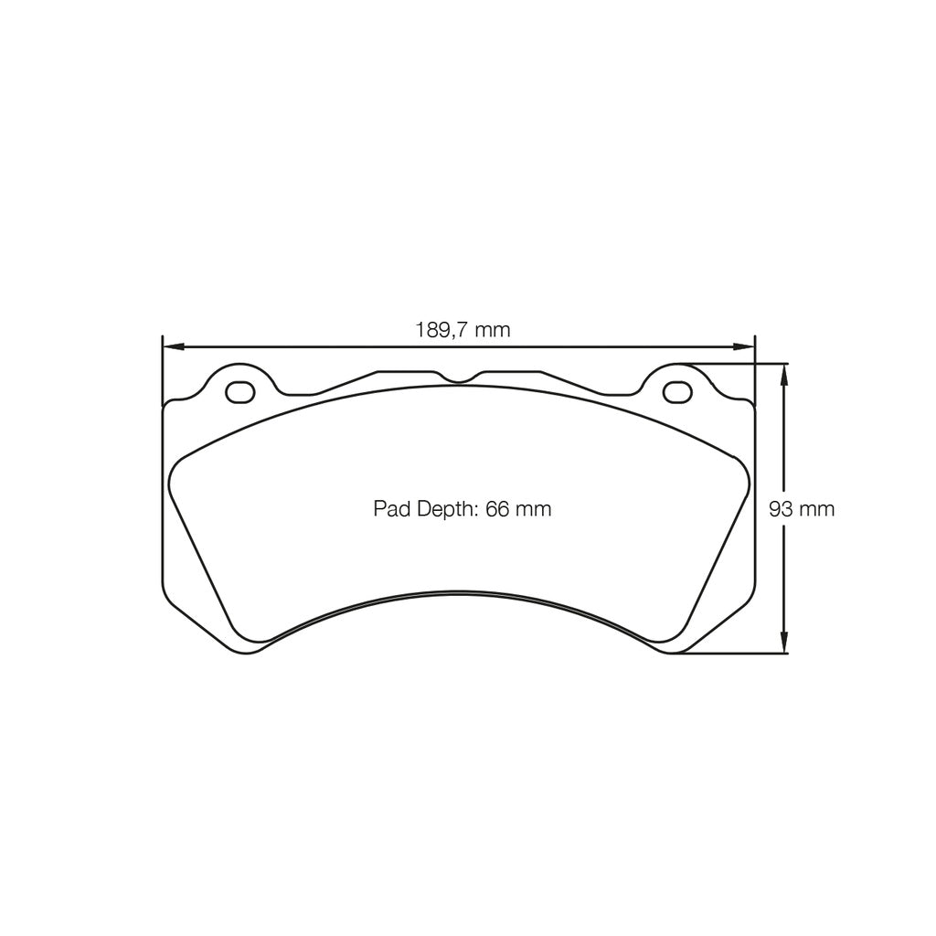 PAGID 8081-RSL29 Front Brake Pads for NISSAN GT-R (R35) / Audi RS6 (C6) / Alcon RC6 / Brembo XA5.71.xx 6 Piston Iron Brakes Photo-1