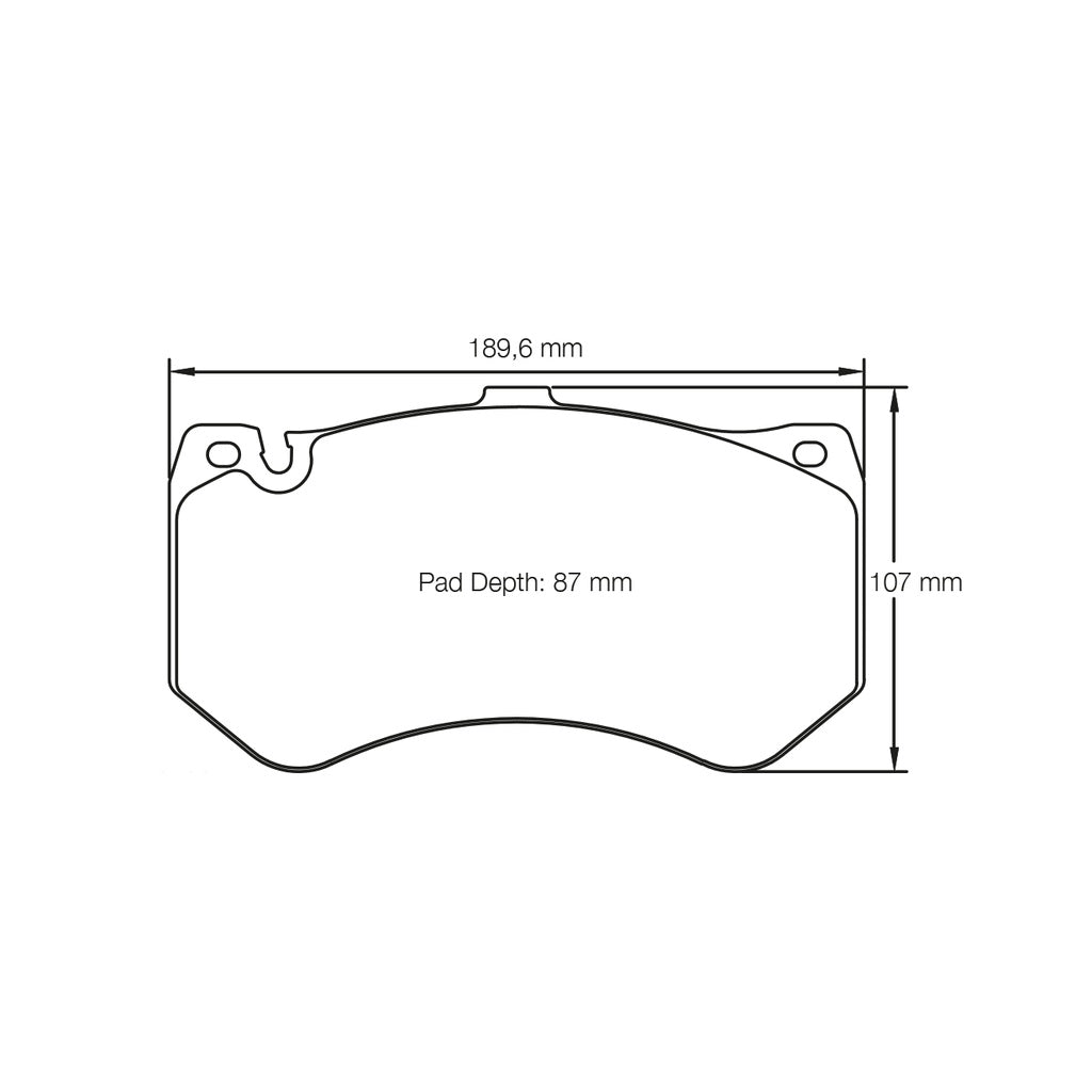 PAGID 8088-RSC1 Front Brake Pads RSC1 for AUDI RS6 (C7) / MERCEDES-Benz AMG GT-R / AMG CLS63 Photo-1