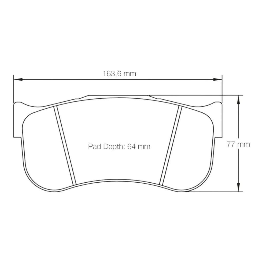 PAGID 8100-M2C Front Brake Pads for TOYOTA GR Supra GT4 / BMW M2 CS Racing / M8 GTE Photo-1