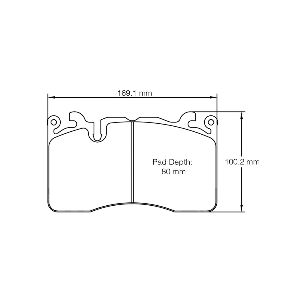 PAGID 8269-RSC1 Front Brake Pads for MCLAREN 600LT / 720S / 620R Ceramic Brakes Photo-1