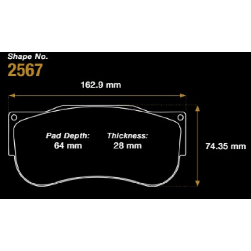 PAGID S2567RSX001 Front Brake Pads RSX for MERCEDES AMG GT2 2023- Photo-3