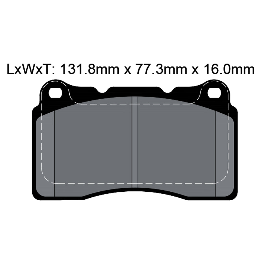PAGID T8017SP2001 Front Brake Pads for ALFA ROMEO 156 / 159 / 166 (STREET+) Photo-1