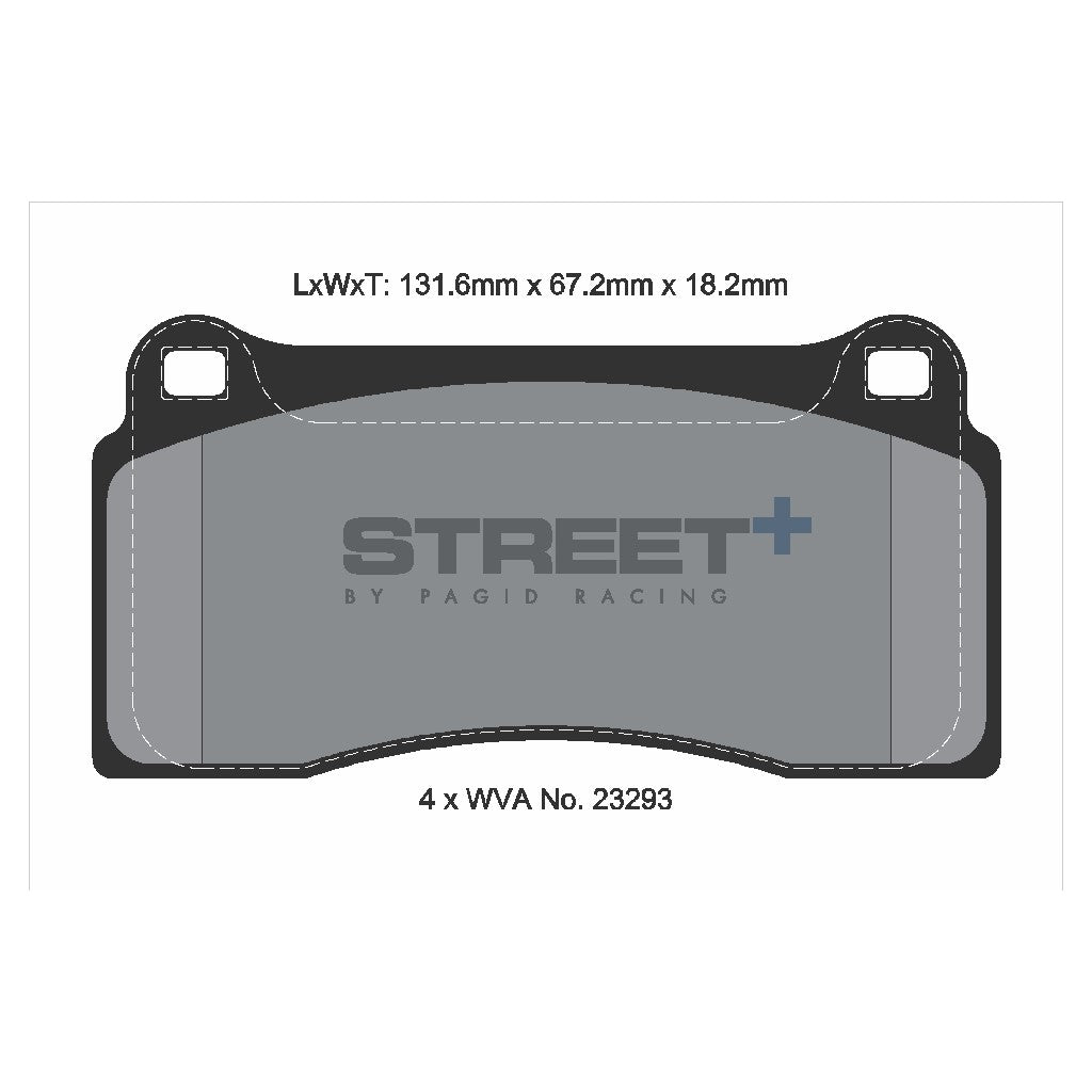 PAGID T8021SP2001 Rear Brake Pads for STREET+ for NISSAN GT-R (R35) / BMW M2 Competition (F87) Photo-1