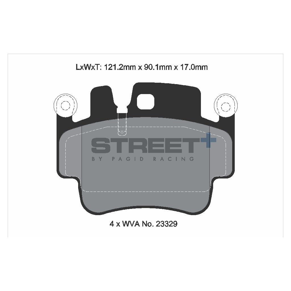 PAGID T8028SP2001 Brake pads STREET+ for PORSCHE 911 (996) / Boxter (986) / Spyder (987) Photo-1