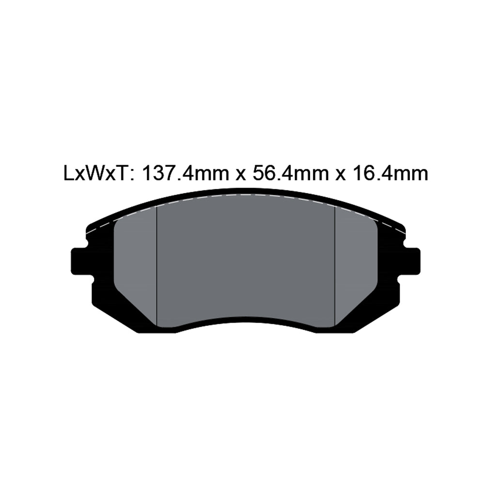 PAGID T8047SP2001 Front Brake Pads for TOYOTA GT86 / GR86 / SUBARU BRZ / Impreza WRX (GR/GV) (STREET+) Photo-1