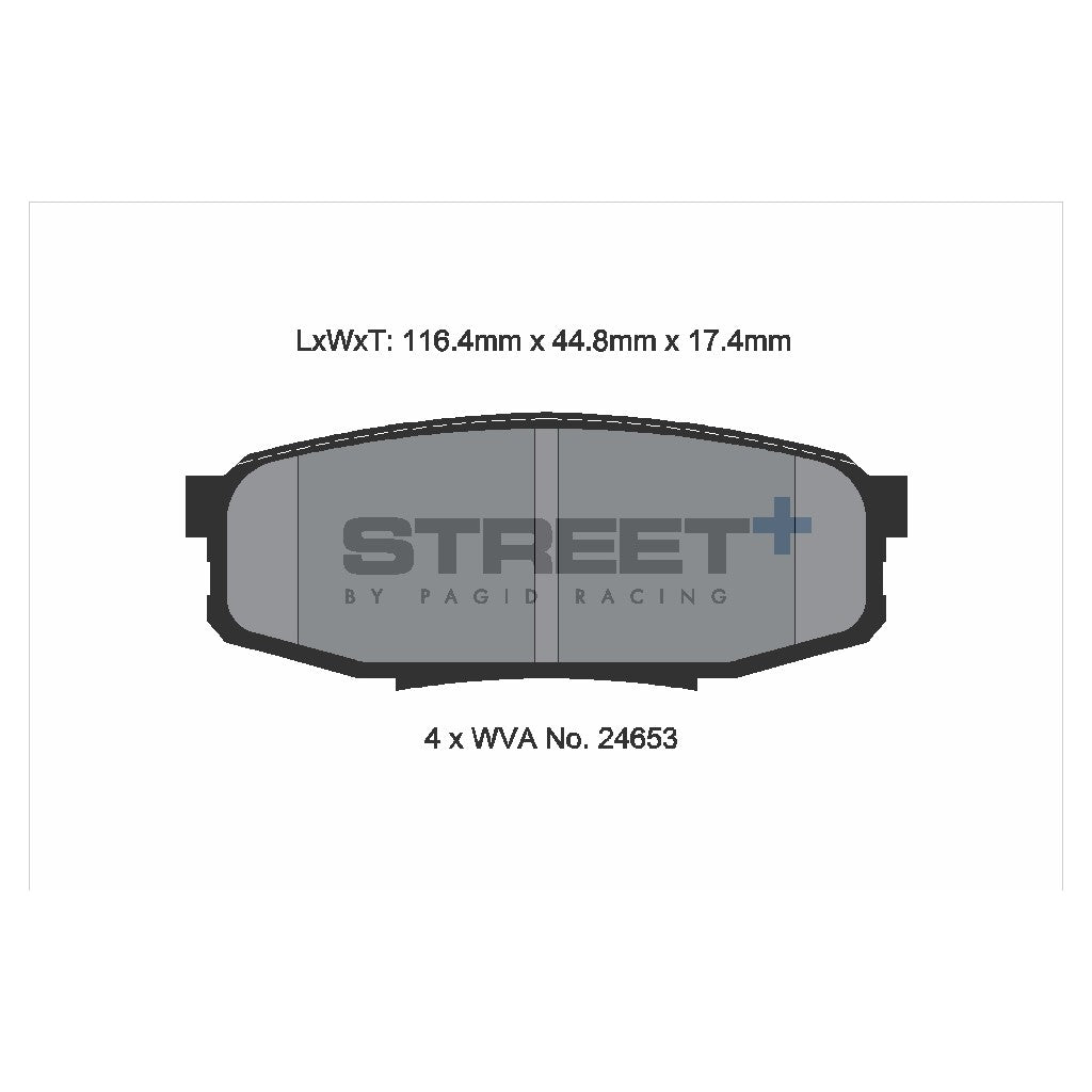 PAGID T8084SP2001 Rear Brake Pads STREET+ for TOYOTA Land Cruiser 200 / Sequoia Photo-1