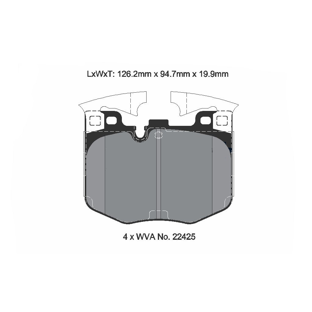 PAGID T8209SP2001 Front Brake Pads for TOYOTA GR Supra (A90) 4-POT / BMW Z4 (G29) M-SPORT (STREET+) Photo-1