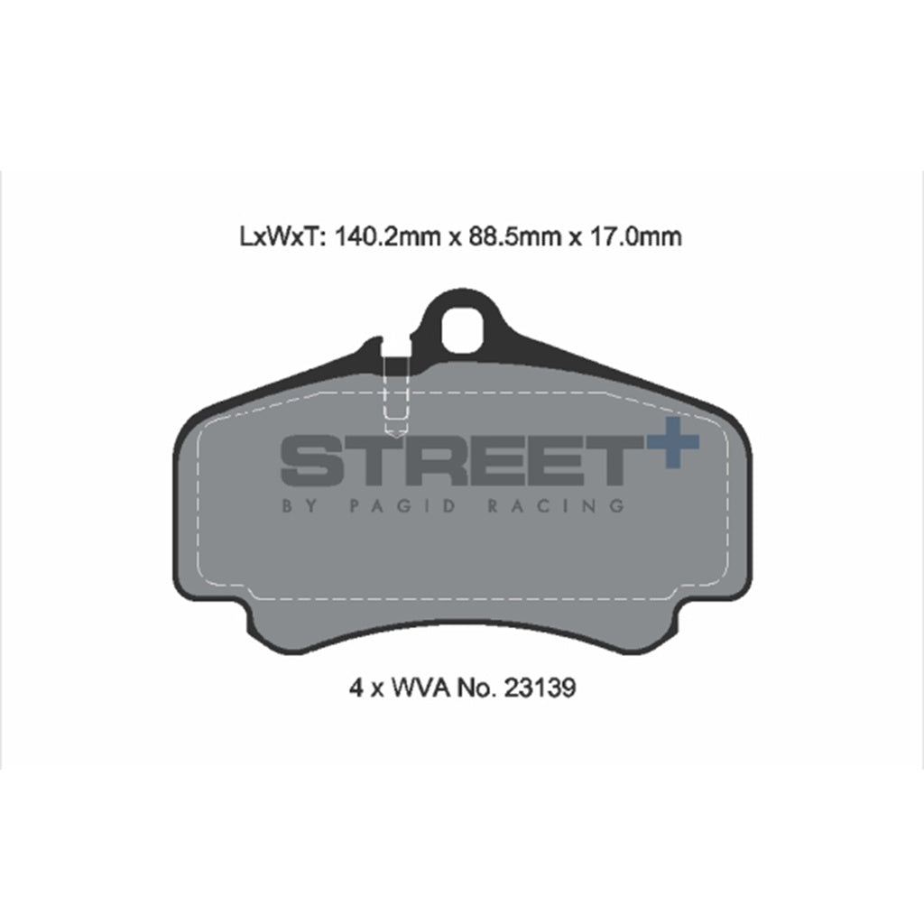 PAGID T8224SP2001 Front Brake Pads STREET+ for PORSCHE 911 Carrera 4GTS / Carrera 4S / Carrera S / Carrera GTS (997) Photo-1