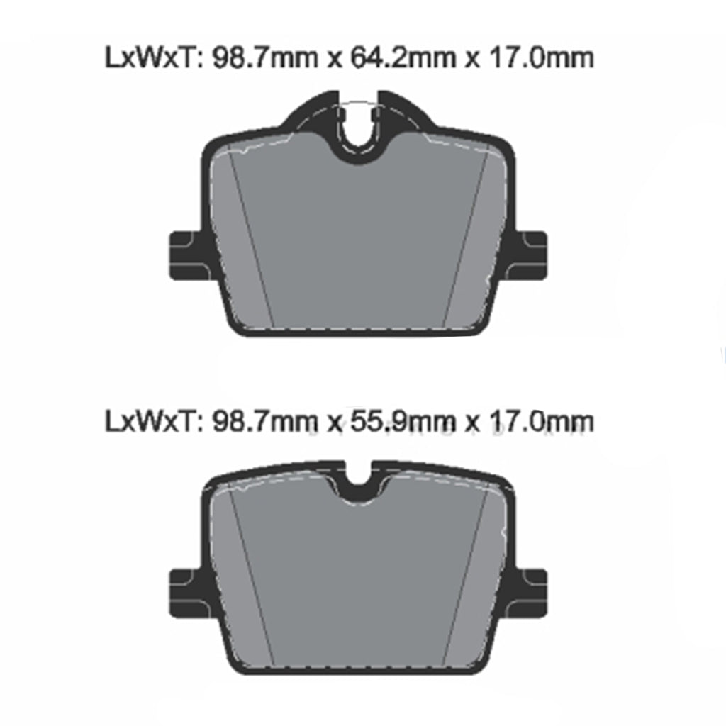 PAGID T8267SP2001 Rear Brake Pads for STREET+ for BMW Z4 (G29) w / o M Sport Brake Photo-1